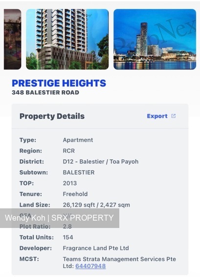 Prestige Heights (D12), Apartment #429590611